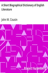 Cover of A Short Biographical Dictionary of English Literature