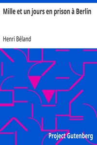 Cover of Mille et un jours en prison à Berlin