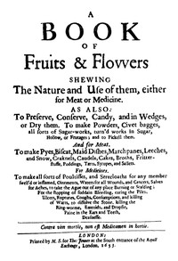 Cover of A Book of Fruits and Flowers