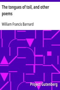 Cover of The tongues of toil, and other poems