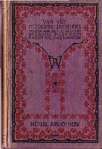 Cover of Van vijf moderne dichters