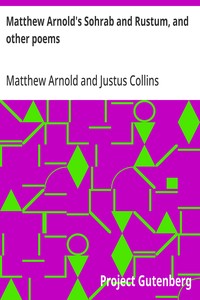 Cover of Matthew Arnold's Sohrab and Rustum, and other poems