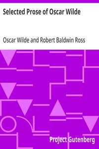 Cover of Selected Prose of Oscar Wilde