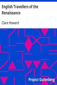 Cover of English Travellers of the Renaissance