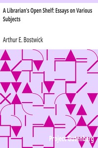 Cover of A Librarian's Open Shelf: Essays on Various Subjects
