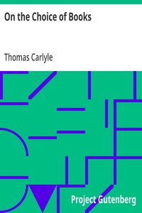 Cover of On the Choice of Books
