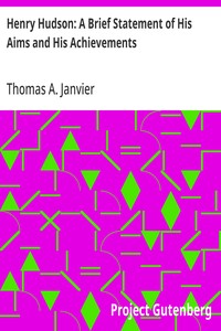 Cover of Henry Hudson: A Brief Statement of His Aims and His Achievements