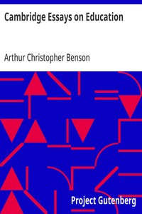 Cover of Cambridge Essays on Education