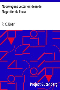Cover of Noorwegens Letterkunde in de Negentiende Eeuw