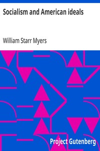Cover of Socialism and American ideals