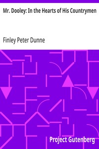 Cover of Mr. Dooley: In the Hearts of His Countrymen