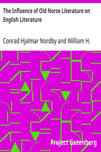 Cover of The Influence of Old Norse Literature on English Literature