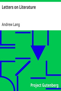 Cover of Letters on Literature