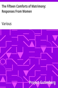 Cover of The Fifteen Comforts of Matrimony: Responses From Women