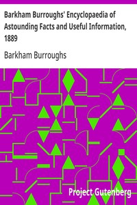 Cover of Barkham Burroughs' Encyclopaedia of Astounding Facts and Useful Information, 1889