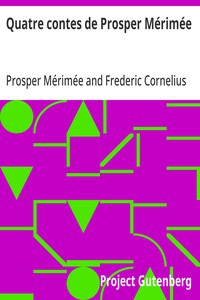 Cover of Quatre contes de Prosper Mérimée