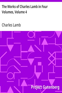 Cover of The Works of Charles Lamb in Four Volumes, Volume 4