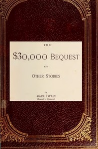Cover of The $30,000 Bequest, and Other Stories