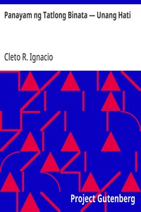 Cover of Panayam ng Tatlong Binata — Unang Hati