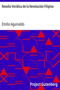 Cover of Reseña Veridica de la Revolución Filipina