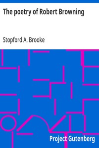 Cover of The poetry of Robert Browning