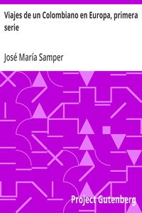 Cover of Viajes de un Colombiano en Europa, primera serie