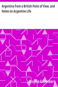 Cover of Argentina from a British Point of View, and Notes on Argentine Life