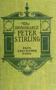 Cover of The Honorable Peter Stirling and What People Thought of Him