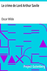 Cover of Le crime de Lord Arthur Savile