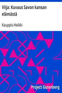 Cover of Viija: Kuvaus Savon kansan elämästä