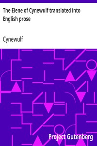 Cover of The Elene of Cynewulf translated into English prose