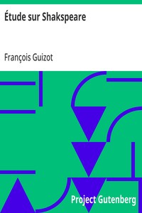 Cover of Étude sur Shakspeare