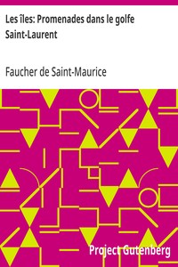 Cover of Les îles: Promenades dans le golfe Saint-Laurent Une partie de la Côte Nord, l'île aux Oeufs, l'Anticosti, l'île Saint-Paul, l'archipel de la Madeleine