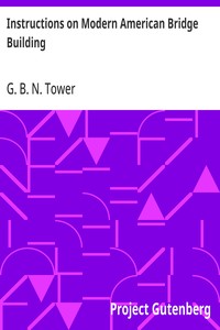 Cover of Instructions on Modern American Bridge Building