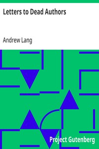 Cover of Letters to Dead Authors