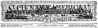 Cover of Scientific American Supplement No. 822, October 3, 1891