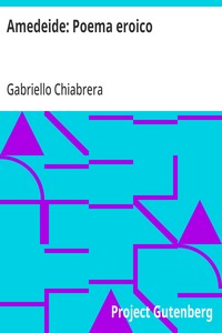 Cover of Amedeide: Poema eroico