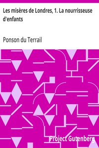 Cover of Les misères de Londres, 1. La nourrisseuse d'enfants