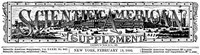 Cover of Scientific American Supplement, No. 841, February 13, 1892