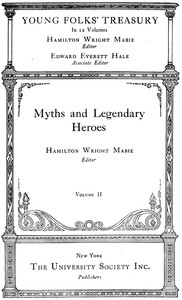 Cover of Young Folks' Treasury, Volume 2 (of 12) Myths and Legendary Heroes