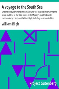 Cover of A voyage to the South Sea : $b Undertaken by command of His Majesty for the purpose of conveying the bread-fruit tree to the West Indies in His Majesty's ship the Bounty commanded by Lieutenant William Bligh; including an account of the mutiny on board the said ship and the subsequent voyage of part of the crew in the ship's boat from Tofoa, one of the Friendly Islands, to Timor, a Dutch settlement in the East Indies