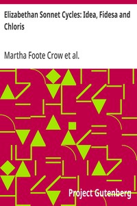 Cover of Elizabethan Sonnet Cycles: Idea, Fidesa and Chloris