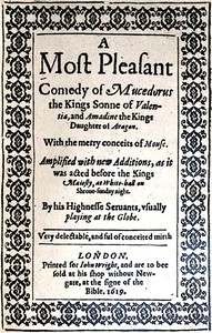 Cover of Mucedorus