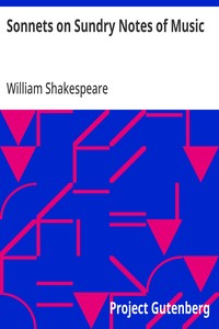 Cover of Sonnets on Sundry Notes of Music