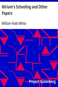 Cover of Miriam's Schooling and Other Papers