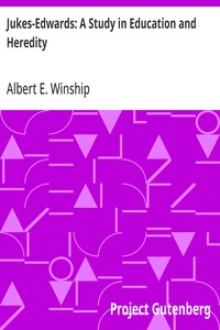 Cover of Jukes-Edwards: A Study in Education and Heredity