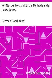 Cover of Het Nut der Mechanistische Methode in de Geneeskunde