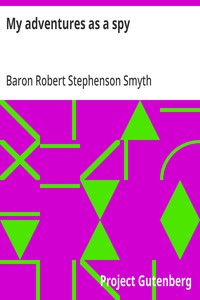 Cover of My adventures as a spy