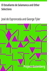 Cover of El Estudiante de Salamanca and Other Selections