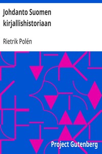 Cover of Johdanto Suomen kirjallishistoriaan